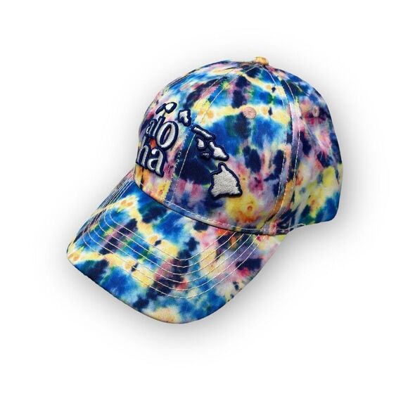 Fashion Code Headwear Aloha Hawaii Baseball Hat Cap Adjustable Blue Tie Dye OSFM - Picture 1 of 8